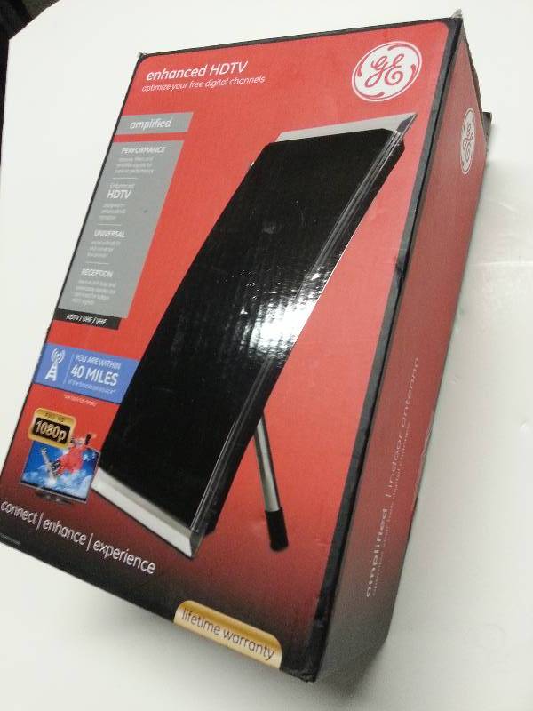 lot 1552-3 image: This GE (General Electric) enhanced HDTV antenna system allows you to optimize your (no cable or Dish) FREE digital channels