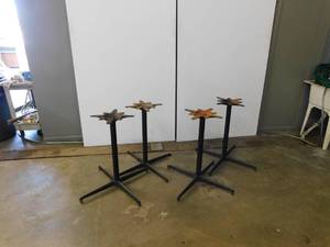 lot 4739 image: Lot Of 4 Dining Height Table Bases