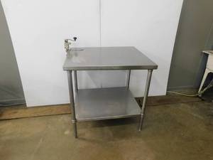lot 4774 image: 36 x 30 x 37 Tall Stainless Table