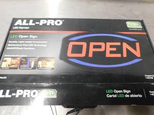 lot 4814 image: All Pro LED Open Sign
