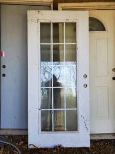 lot 35522 image: 36in x 80in Metal Insulated Gride Door