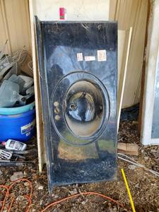 lot 35530 image: 22in x 49in Black Marble Vanity Top Oval Recessed
