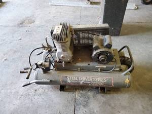 lot 35552 image: Twin Electric Air Compressor