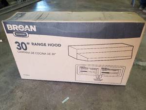 lot 35563 image: New 30in Range Hood Duct Free White
