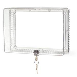 lot 23645 image: Honeywell 6.5-in x 7.25-in Plastic Lockable Rectangle Thermostat Cover
