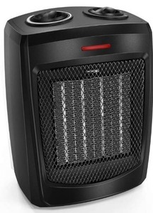 lot 23647 image: HOME_CHOICE Personal Ceramic Space Heater Electric Heater with Adjustable Thermostat Small Portable Heater Fan for Office Desktop Home Bedroom,1500W