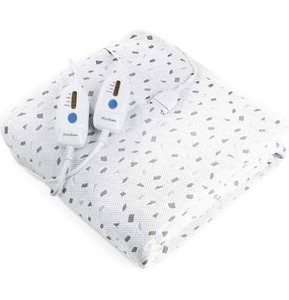 lot 23678 image: Ventilated Technology, 100% Polyester Heated Mattress Cover with 4 Heating Levels & 10 Hours Auto Off, Fast Heating & Machine Washable