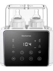 lot 23692 image: Elechomes Fast Baby Bottle Warmer for Frozen Breast Milk & Formula, 6-in-1 Baby Food Heater & Steam Sterilizer with Timer and Safe Auto-shutoff, BPA-Free, Fits Most Brands of Bottles & Jars