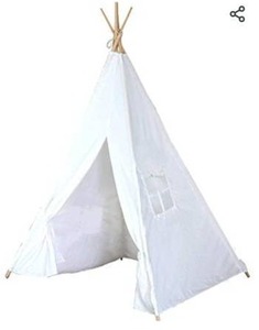 lot 23706 image: Teepee Tent for Kids  Tipi Tents Indoor Outdoor  Play Tent Foldable 5 Feet Tall 4 Poles