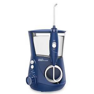 lot 23734 image: Waterpik Water Flosser Electric Dental Countertop Professional Oral Irrigator For Teeth, Aquarius, WP-663 Blue