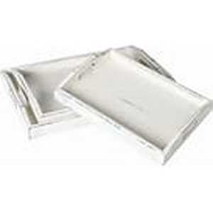 lot 23681 image: Nesting Serving Trays Set Of 3 Antique White