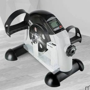 lot 23760 image: Hausse Portable Exercise Pedal Bike for Legs and Arms, Mini Exercise Peddler with LCD Display, White