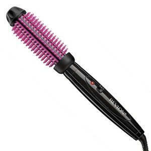 lot 23764 image: Revlon Pro Collection Heated Silicone Bristle Curl Brush Black - 1