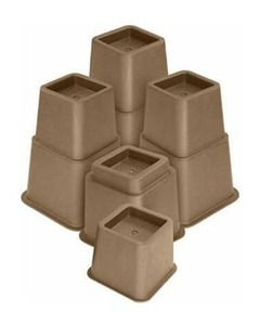 lot 23807 image: Utopia Bedding Adjustable Bed Furniture Risers - Elevation in Heights 3, 5 or 8