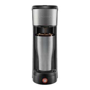 lot 23845 image: CHEFMAN - InstaCoffee Single Serve K-Cup Pod Coffee Maker - Stainless Steel