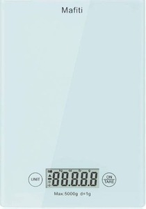lot 23848 image: Kitchen Scale, Mafiti Digital Kitchen Scales 11lb5kgX1g, Multifunction Measures in Kg, g, lb and OZ Digital Kitchen Weight for Food, Cooking and Baking��LCD Display (Battery No Include)