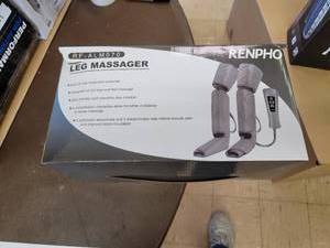 lot 23864 image: RENPHO Leg Massager for Circulation and Relaxation, Calf Feet Thigh Massage, Sequential Wraps Device with 6 Modes 4 Intensities, Helps to Relax Legs,