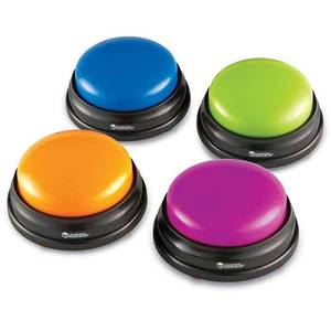lot 23893 image: Learning Resources, LRNLER3774, Answer Buzzers Set, 4  Pack, Multi