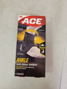 lot 23894 image: ACE Brand Deluxe Ankle Stabilizer, Adjustable, Black