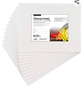 lot 23895 image: PHOENIX Artist Painting Canvas Panels - 8x10 Inch  6 Pack