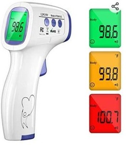 lot 23916 image: Forehead Thermometer for Adults, The Non Contact Infrared Baby Thermometer for Fever, Body Thermometer and Surface Thermometer 2 in 1 Dual Mode Medical Thermometer