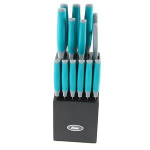 lot 23923 image: Oster Lindbergh 14 piece Cutlery Set in Teal