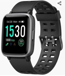 lot 23928 image: IP68 Waterproof, Fitness Tracker Watch with Heart Rate Monitor Step Sleep Tracker, Smartwatch
