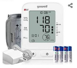 lot 23943 image: yuwell Blood Pressure Monitor, Extra Large Upper Arm Cuff, Digital BP Machine for Home Use & Pulse Rate Monitoring Meter, Automatic, Large Display