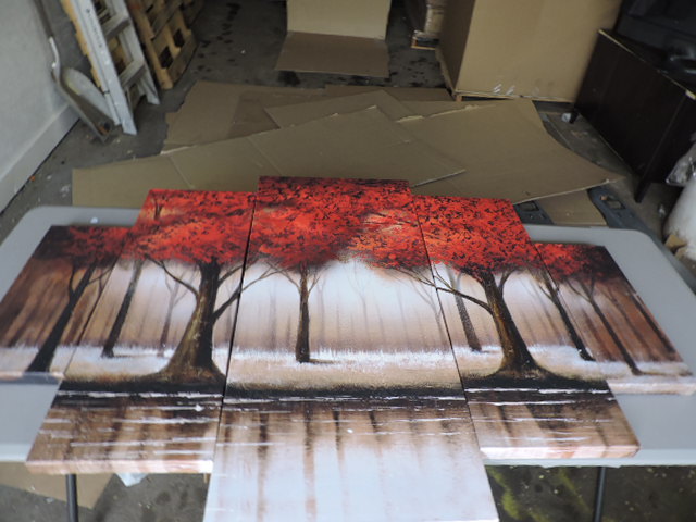 lot 1264 image: CANVAS ART