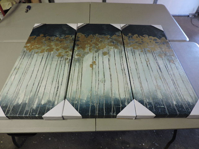 lot 1185 image: 3 PIECE WALL ART SET