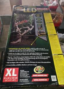 lot 1007 image: Zoo Med ReptiBreeze LED Deluxe Open Air Aluminum Screen Habitat, X-Large