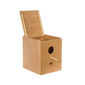 lot 1012 image: Prevue Pet Products Wood Inside Mount Nest Box for Cockatiel