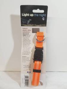 lot 1259 image: Orange LED Collar. Small-Medium.