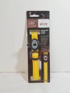 lot 1269 image: Yellow LED Collar. Small-Medium.