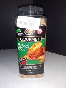lot 1310 image: Zoo Med Gourmet Bearded Dragon Food 15 oz.