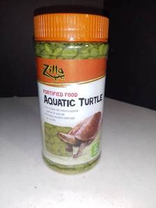 lot 1312 image: Zilla Aquatic Turtle Fortified Food 6oz.