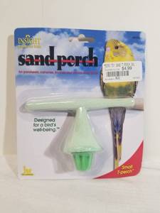 lot 1296 image: JW Pet Company Insight Sand Perch T Perch Bird Accessory, Small, Green