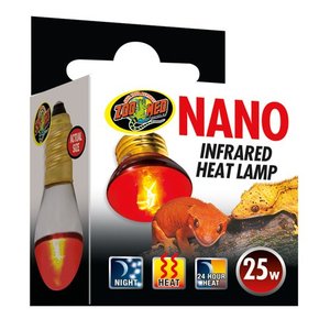 lot 1421 image: Zoo Med Nano Infrared Heat Lamp 25w  Reptile, Small Animal Heat Source
