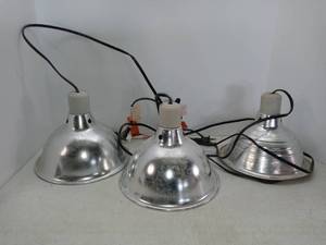 lot 1521 image: Lot Of 3 Reptile Heating Lamps For Enclosures Tested And Working
