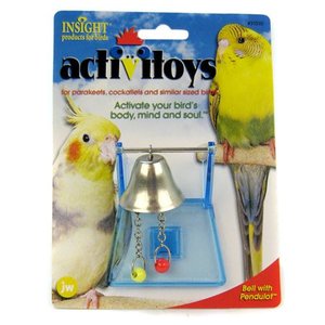 lot 2002 image: JW Pet Company Activitoys Bell with Pendulot Bird Toy