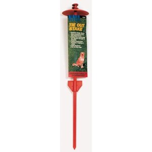 lot 2019 image: Coastal Pet Products. Titan Dog Dome Tieout Stake, 11-mm by 20-Inch. Red