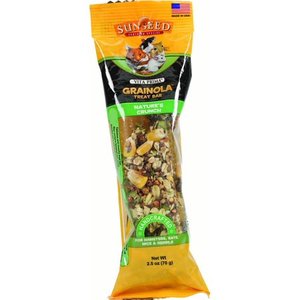 lot 2028 image: Lot of Four Sunseed Vita Prima Grainola Natures Crunch Dry Small Animal Treat, 2.5 Oz. Expired June 5 2020