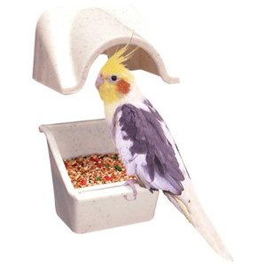 lot 2050 image: Pennplax Canopy and Feeder Cup Set for Cockatiel, Large