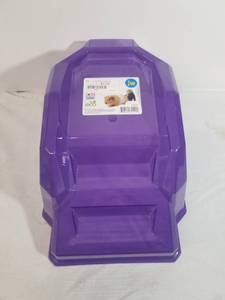 lot 2104 image: JW Pet Company Walk Up Barn Small Animal Toy, Large, Purple