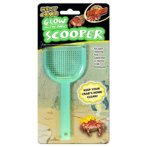 lot 2116 image: Zoo Med Hermit Crab Scooper Glow in the Dark Spot Cleaning Substrates Enclosures