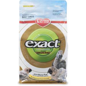 lot 2120 image: Kaytee Exact Hand Feeding High Fat Formula Baby Bird Food, 5-lb Expired May 8 2020