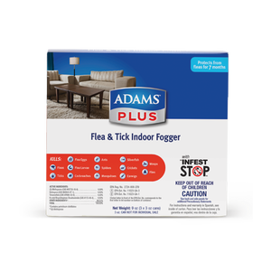 lot 2129 image: Adams Plus Flea and Tick Indoor Fogger (3 Pack), 3 oz