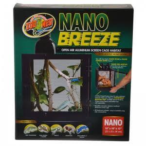 lot 2131 image: 1 (10L x 10W x 12H) Zoo Med Nano Breeze Aluminum Screen Cage Habitat