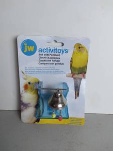 lot 3056 image: JW Pet Company Activitoys Bell with Pendulot Bird Toy