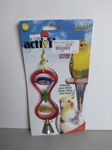lot 3059 image: JW Pet Company Activitoys Hour Glass Mirror Bird Toy